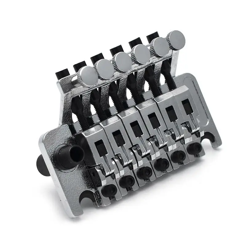 SAPHUE Electric Guitar Tremolo Bridge Double Locking System for Floyd Rose Type (Matte Chrome, 53mm) - view 8