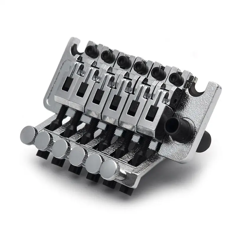 SAPHUE Electric Guitar Tremolo Bridge Double Locking System for Floyd Rose Type (Matte Chrome, 53mm) - view 10