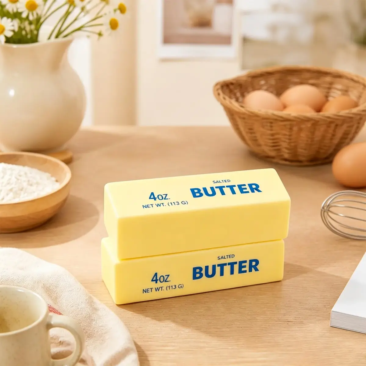 Lyreh Butter Stick Squeeze Toy 14cm (5.51in) | Slow Rising PU Fidget Toy for Anxiety Relief - view 5