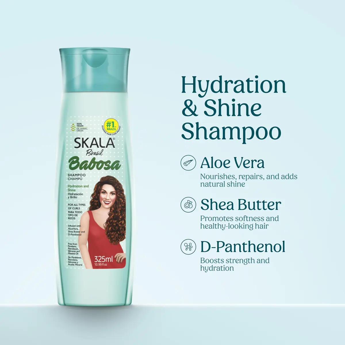 SKALA Expert Babosa Shampoo with Aloe Vera 10.99 Fl Oz | Suitable for Curly Hair, Vegan & Paraben-Free - view 2
