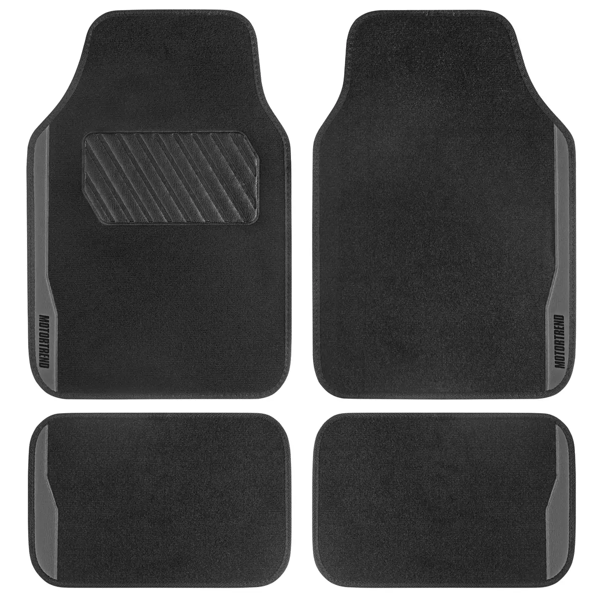 Motor Trend SpeedSeries Car Floor Mats Set - Versatile Fit for Cars, Trucks, SUVs, Vans 25.75"L x 17.5"W | Racing Design - main product image