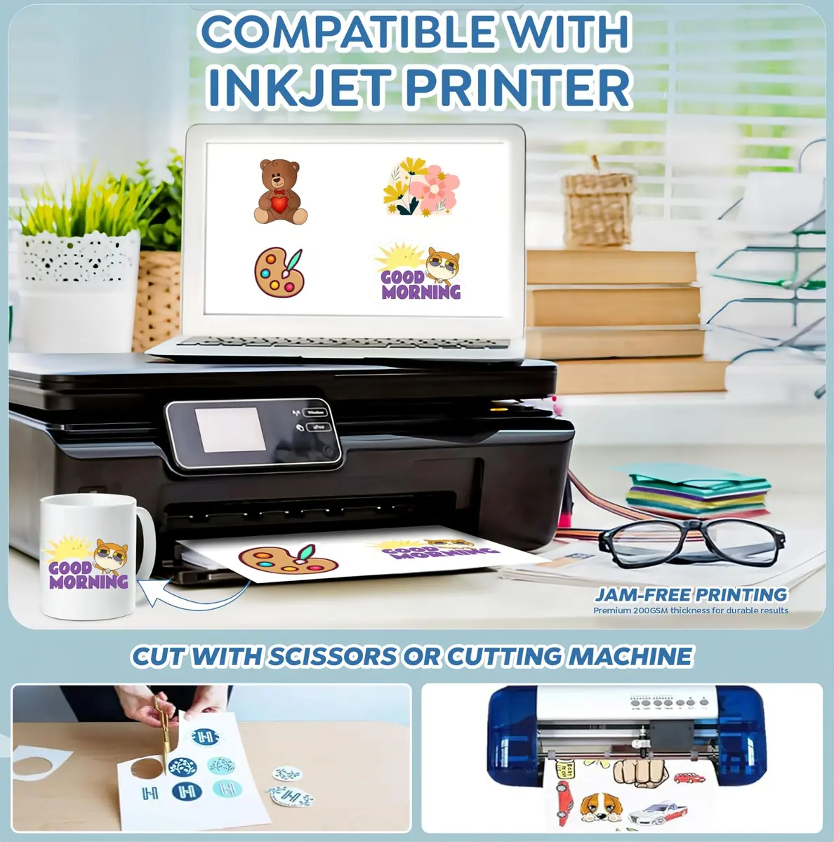Hayes Waterslide Decal Paper for Inkjet Printers | 20+5 Free Clear A4 Sheets | Quick Dry, Strong Adhesion, Easy Application - view 4