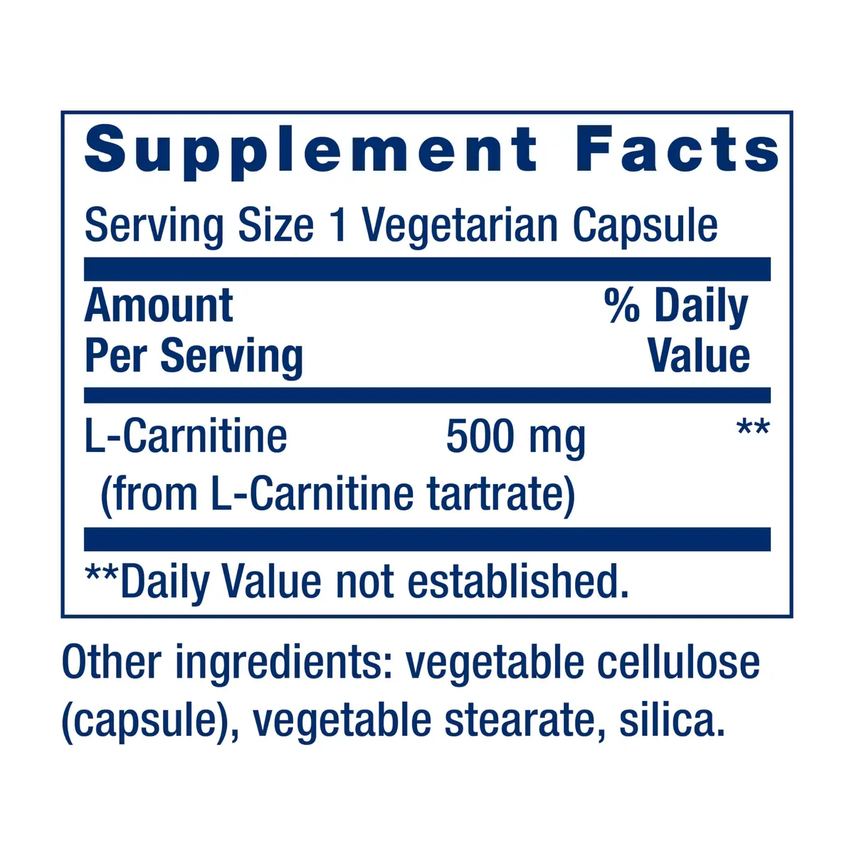 Life Extension L-Carnitine 500 mg Vegetarian Capsules | Supports Energy & Memory - view 2