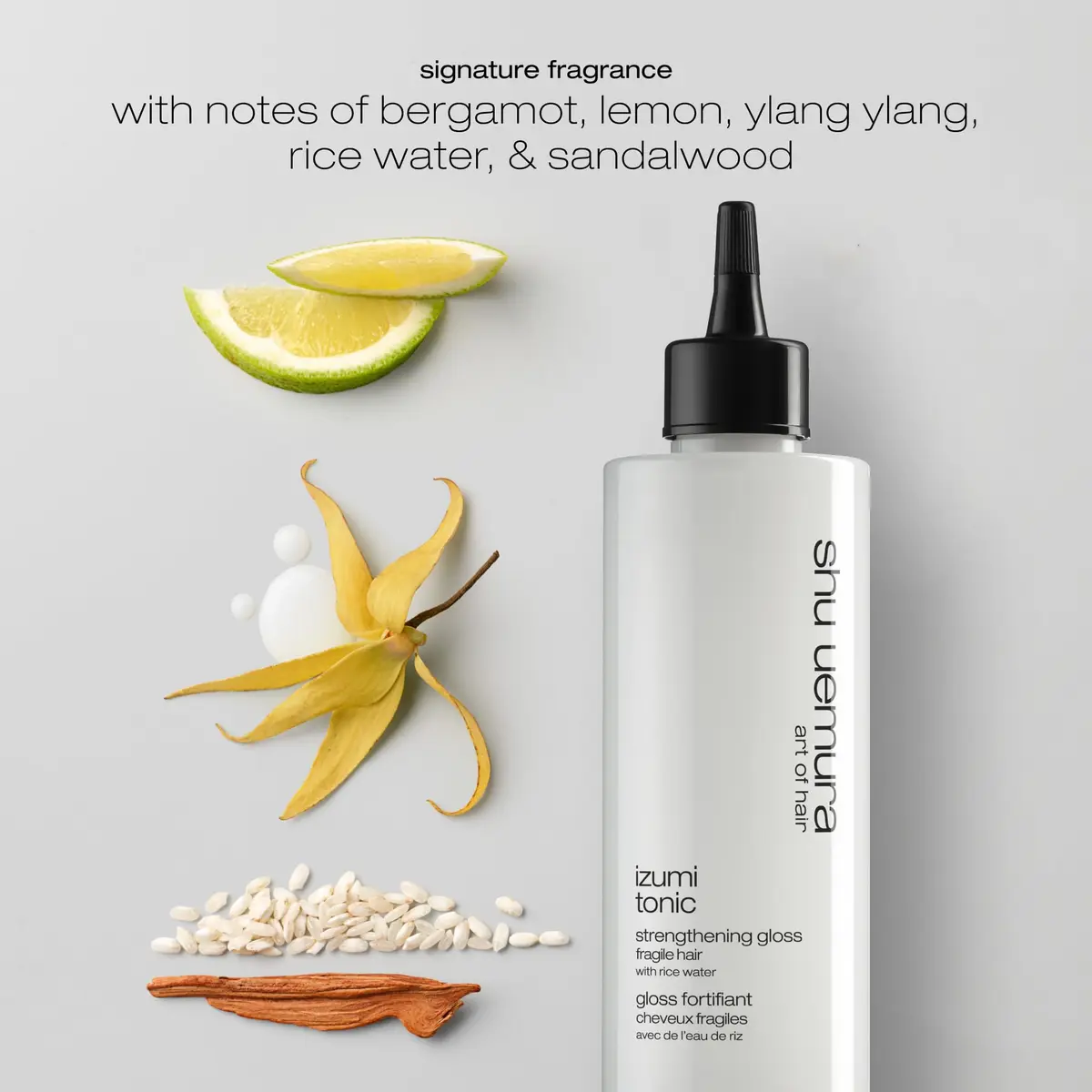 shu uemura art of hair Izumi Tonic Gloss – For Weak Hair, 200 ml | Strengthens & Adds Shine - view 6