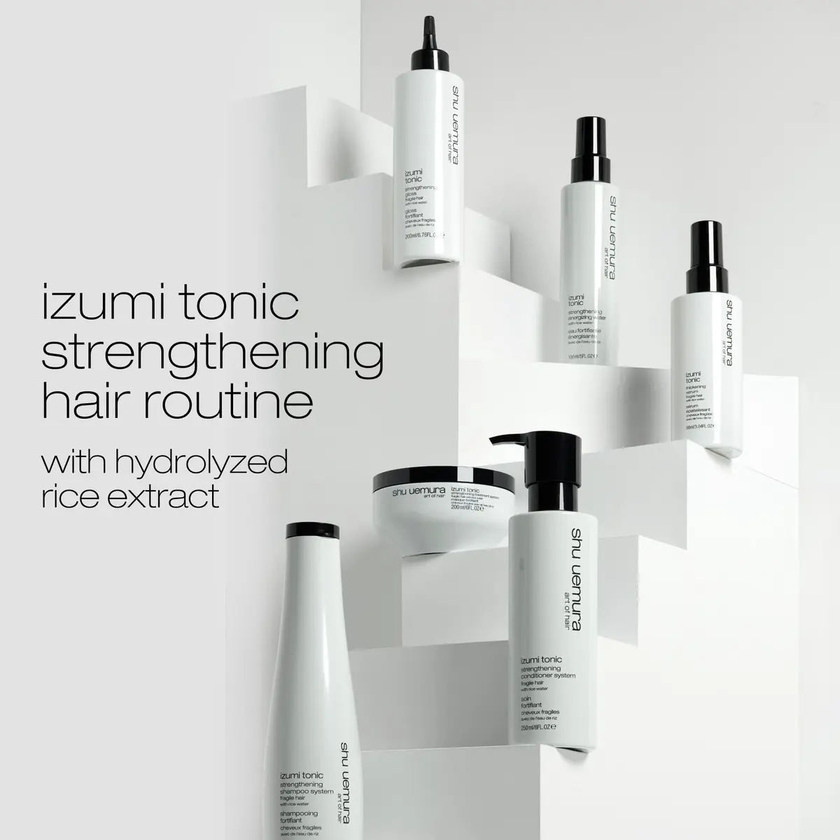 shu uemura art of hair Izumi Tonic Gloss – For Weak Hair, 200 ml | Strengthens & Adds Shine - view 8