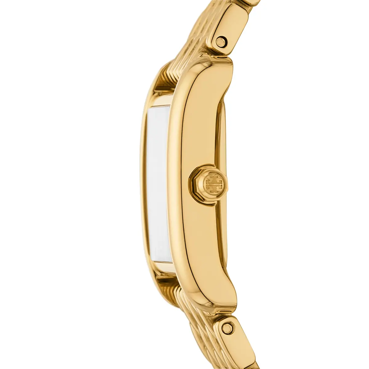 Tory Burch Women's Eleanor Small Gold-Tone Stainless Steel Bracelet Watch (Model: TBW1082) | Elegant, 19mm case, Mother-of-Pearl Dial - view 3