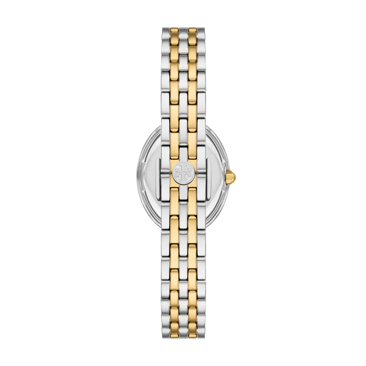 Tory Burch Women's Oval Two Tone Bracelet Watch 28mm | Mother-of-Pearl Dial & 30m Water Resistance - view 2