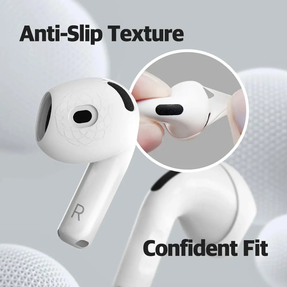 AZLA SednaEarfit for AirPods 4 Silicone Covers, Secure Fit, Ultra Slim+Slim | Anti-Slip, Dual Thickness, Compatible with Charging Case - view 5