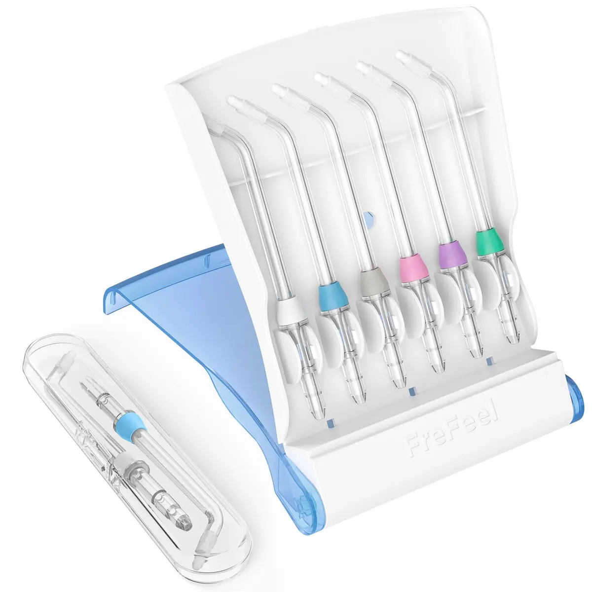 FreFeel Replacement Heads for Waterpik Water Flosser | Universal Orthodontic Tips (8 Pack) - main product image