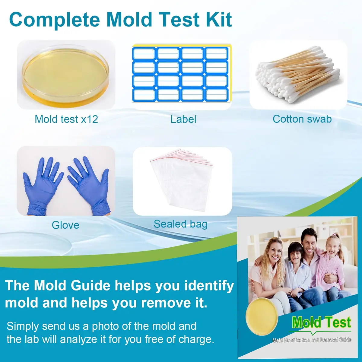 Generic Mold Test Kit for Home | Detect Indoor Mold & Air Quality, 12 Pack, Easy DIY Testing - view 3