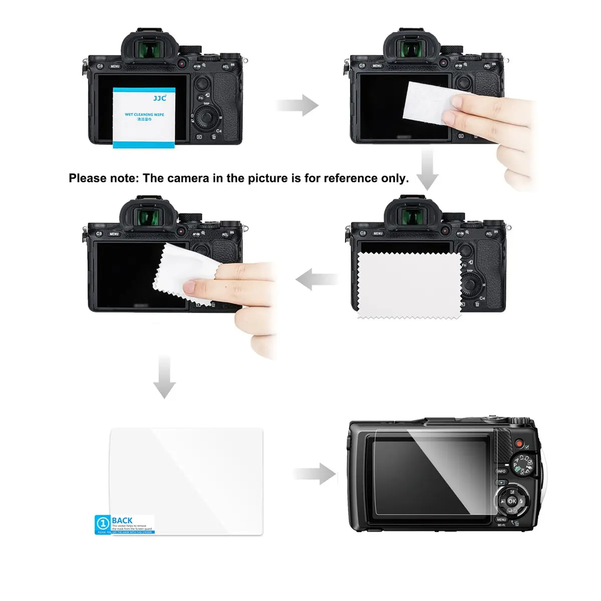 JJC 2 Pack Tempered Glass Screen Protector for Fuji Insta Wide EVO Camera LCD & Lens - 9H Hardness, 95% Clarity - view 3