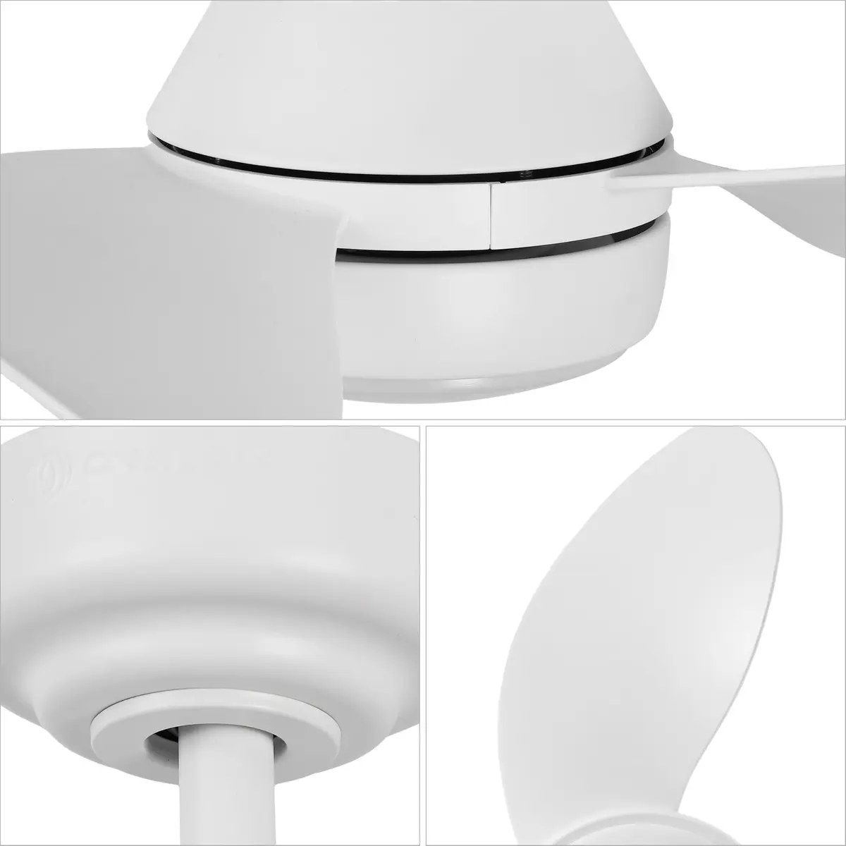 OVAL AIR AIR8000B Albini 22" Contemporary Minimalist Ceiling Fan | 6-Speed Dimmable LED, Remote & App Control - view 6
