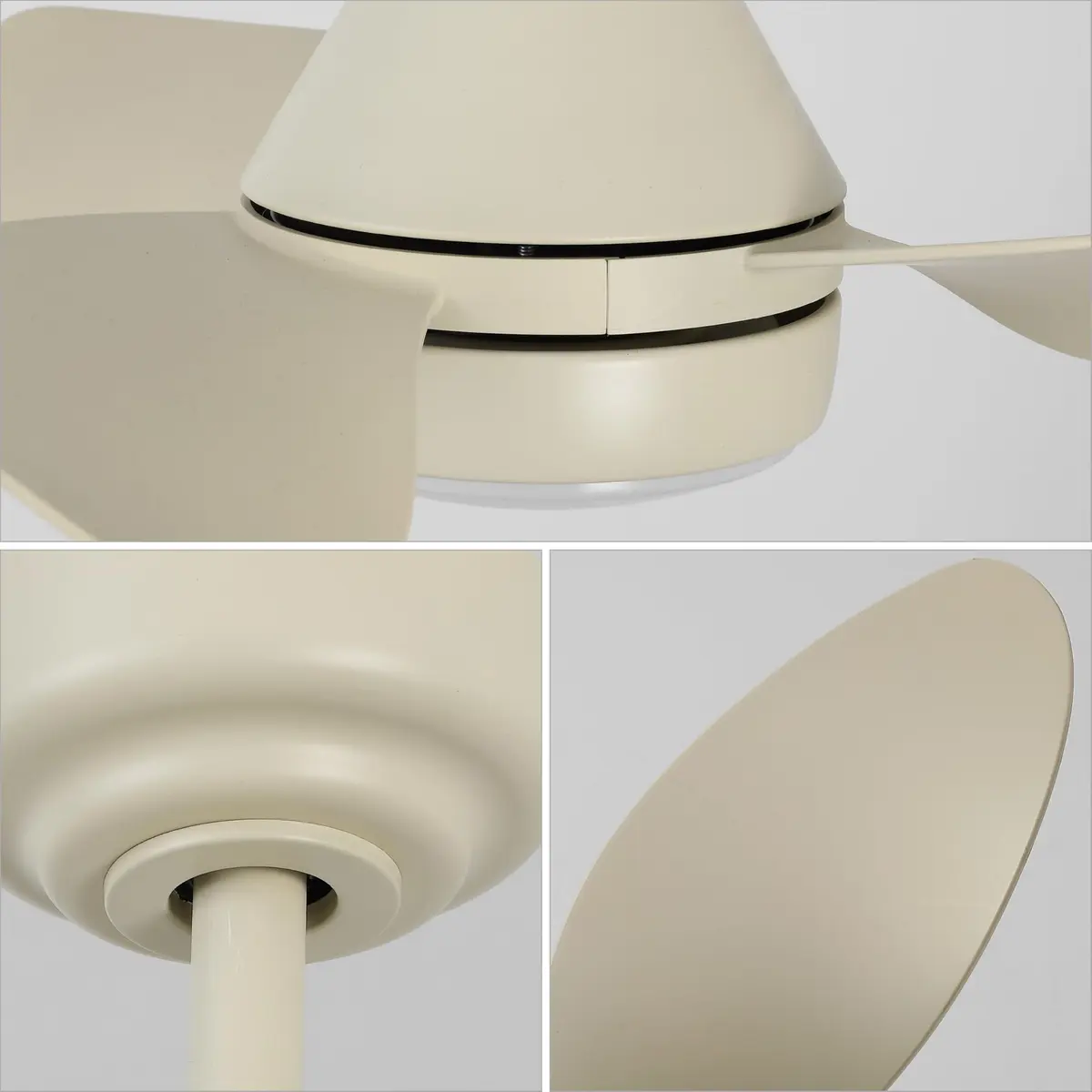 OVAL AIR AIR8000E Albini 22" Contemporary Minimalist 6-Speed Metal Ceiling Fan | Smart Dimmable LED for Living Room & Bedroom - view 6