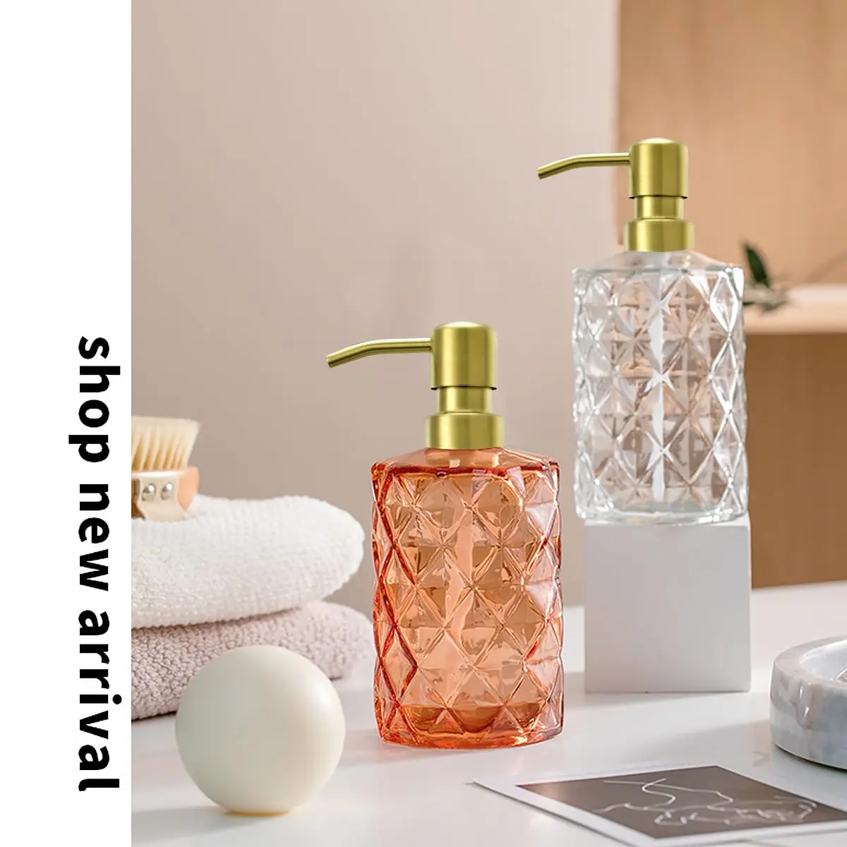 AUNRGO Gold Soap Dispenser Pump Replacement - Brushed Finish 304 Stainless Steel 28/400 | Durable & Corrosion-Resistant - view 6