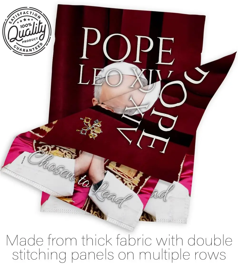 Pope Leo XIV Flag Legacy Banner 28" x 40" | Religious Wall Art with Weather-Resistant Material - view 7