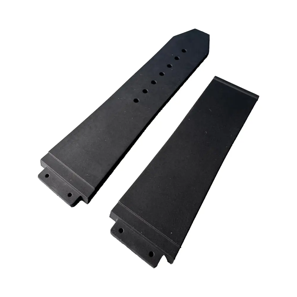 HiCycle2 Black Rubber Watch Band Strap for Hublot Fusion Big Bang 44-45mm Lugs 24/25mm, Buckle 22mm | Includes H-Style Screwdriver - view 2
