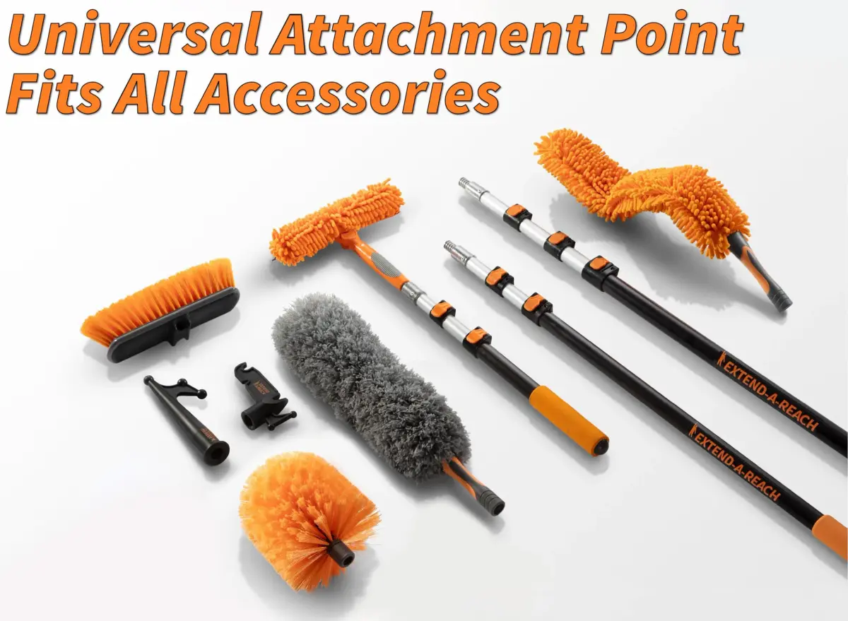 EXTEND-A-REACH High Reach Duster Kit with 5-18 ft Extension Pole | 24 ft Reach for High Ceilings & Windows - view 7