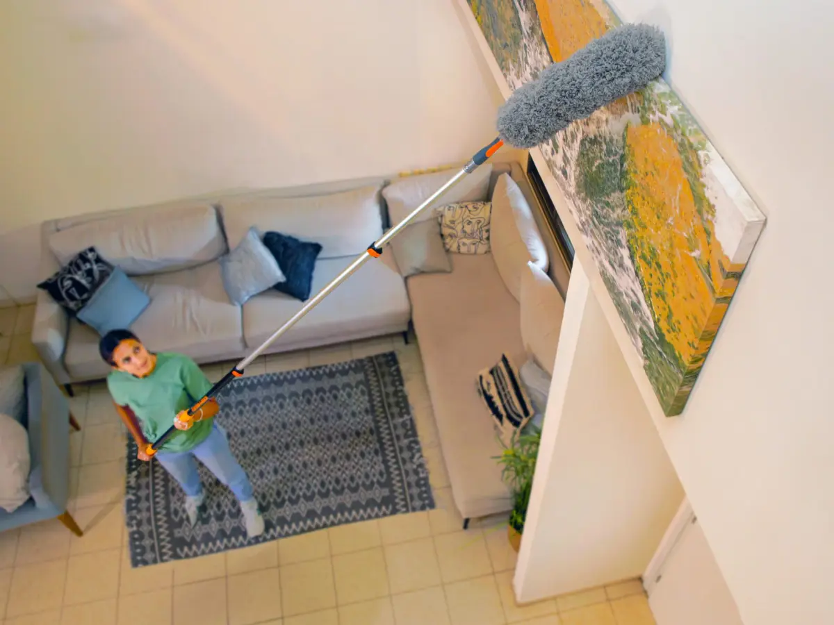 EXTEND-A-REACH High Reach Duster Kit with 5-18 ft Extension Pole | 24 ft Reach for High Ceilings & Windows - view 8