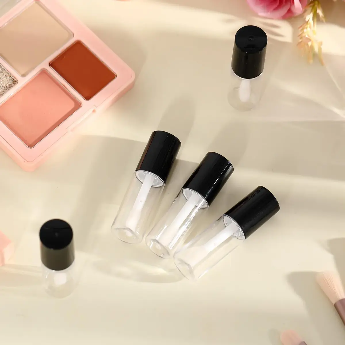 Patelai 100 Pieces Clear Mini Lip Gloss Tubes 3ml (0.1 Fl Oz) | Refillable Empty Containers for DIY Makeup - view 3