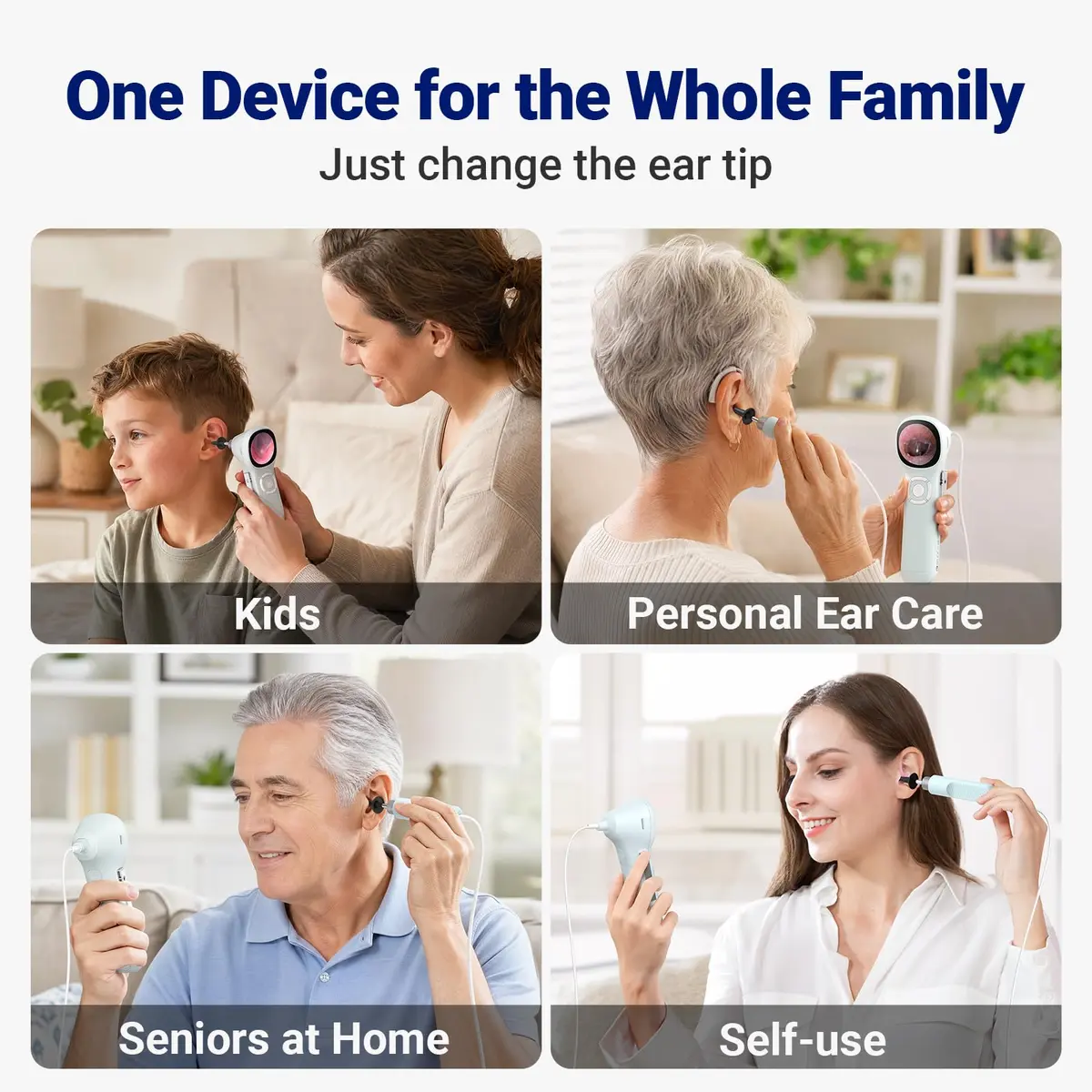ScopeAround SA160 Otoscope with Light | HD Screen, No App Needed, Family Use - view 4