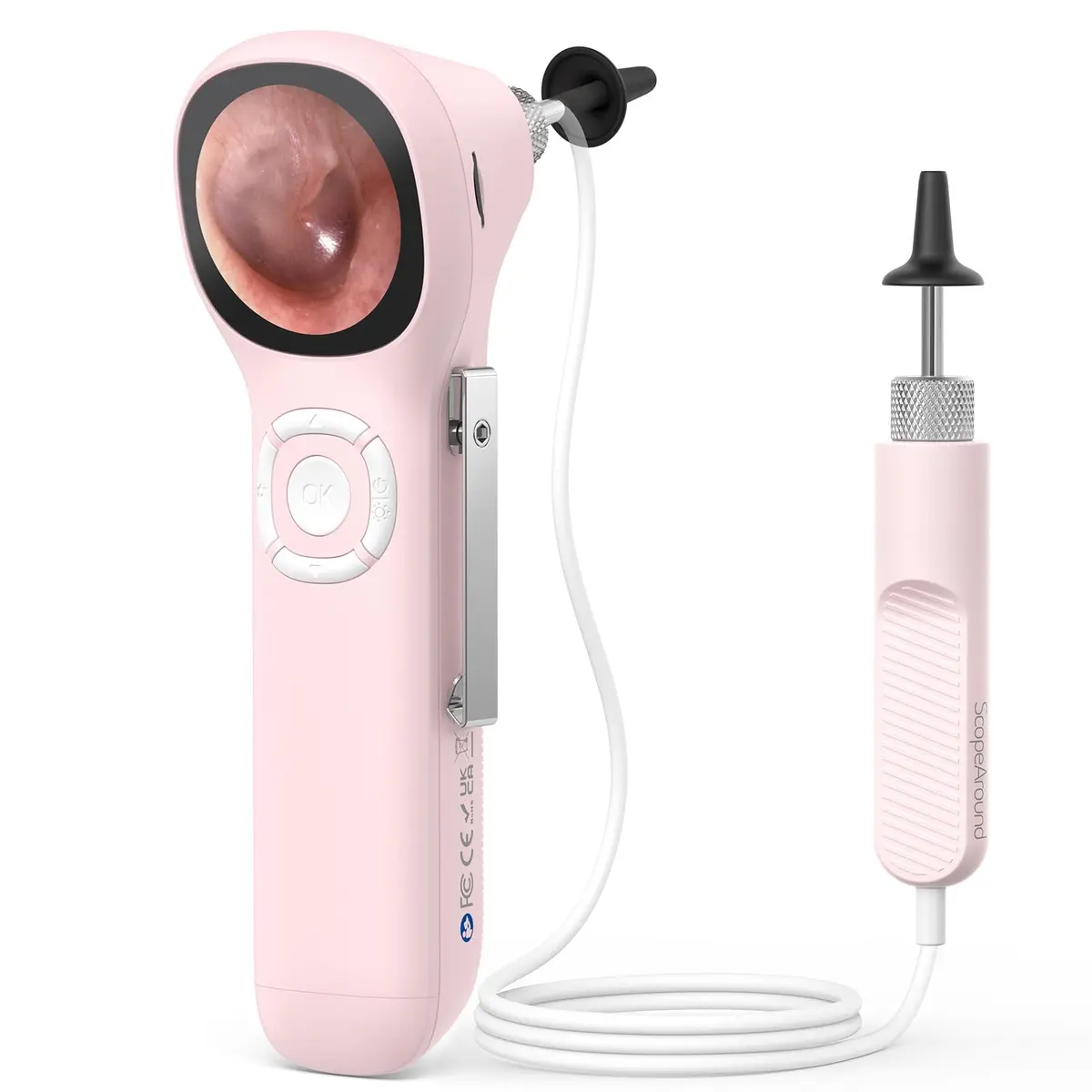 ScopeAround Otoscope with Light No App Needed HD Screen Family Use - main product image