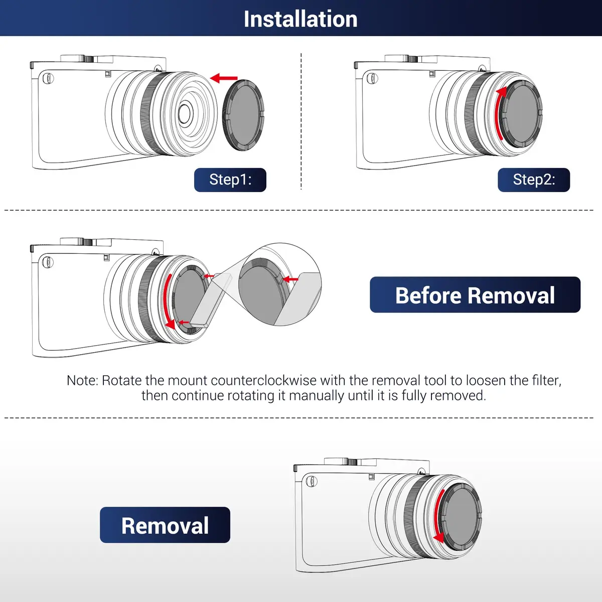 JJC Ultra Slim UV Filter for Leica Q3 43 Q3 Q2 Cameras | 49mm Thread, 3.7mm Frame, 99.3% Light Transmission - view 7