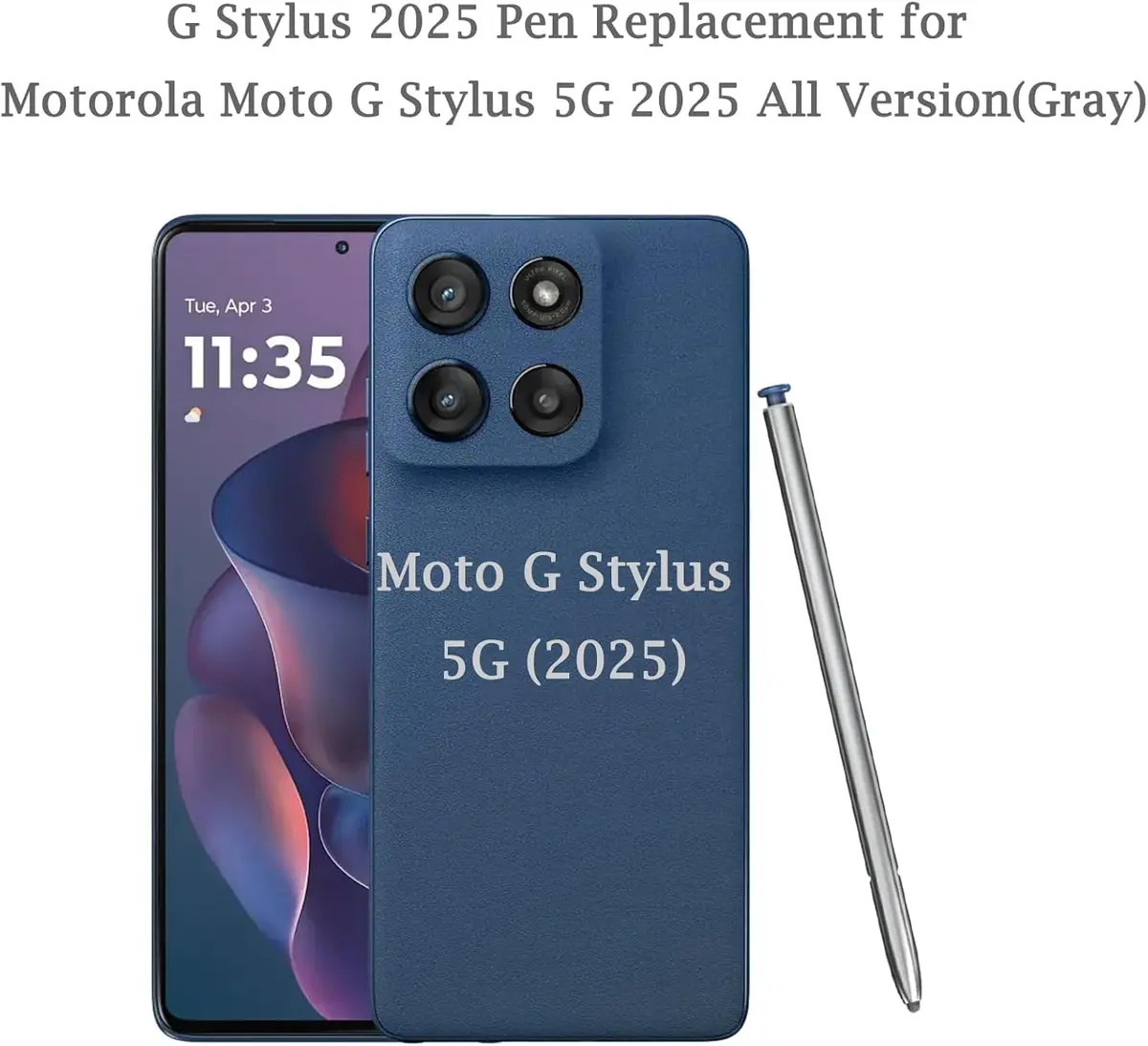 Peixiong Blue 2 Pack Stylus Pen Replacement for Moto G Stylus 2025 | Precise, No Charging Needed - view 2
