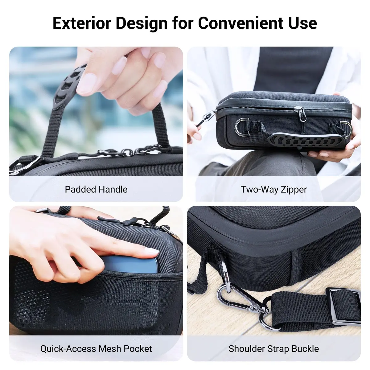 JJC Carrying Case for DJI Osmo Pocket 3 & Xtra Muse | Protective EVA Hard Shell Bag for Camera & Accessories - view 6