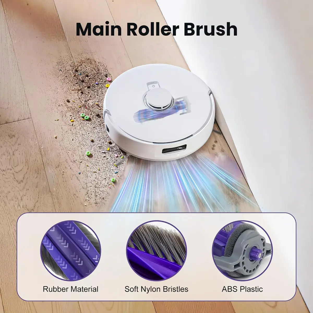 BTRSOLUS Replacement Accessories Kit for Narwal Freo Pro Robot Vacuum Cleaner | 16 Pcs, Nylon, Microfiber, Plastic - view 4