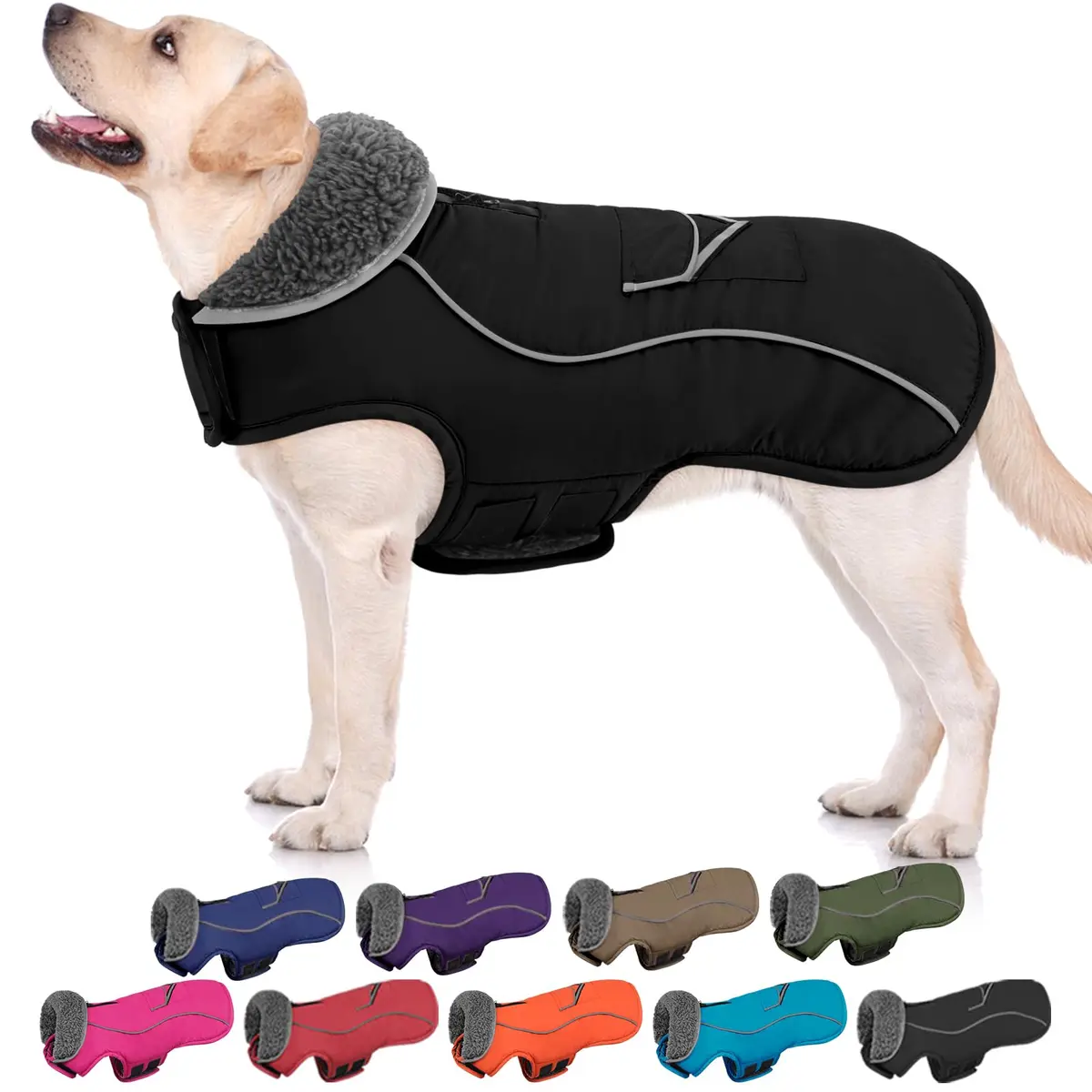 SUNFURA Small Dog Coat, Warm Dog Winter Jacket with Fleece Lined - main product image