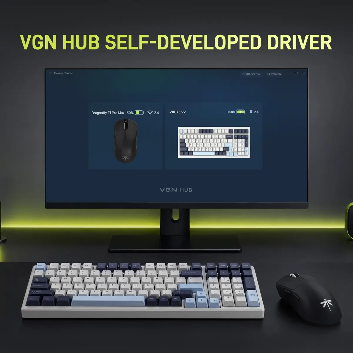VGN F1 Pro Max Wireless Gaming Mouse 55g | 26K DPI, 130h Playtime, Low Latency - view 9