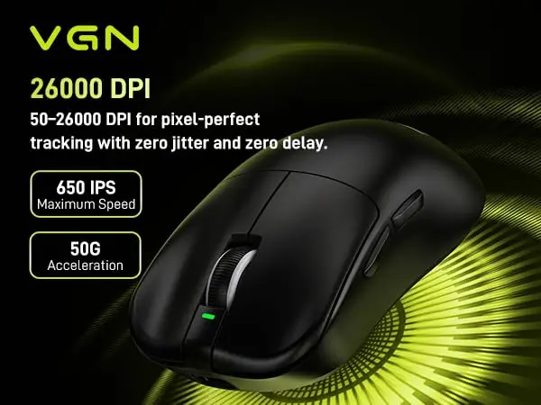 VGN F1 Pro Max Wireless Gaming Mouse 55g | 26K DPI, 130h Playtime, Low Latency - view 3