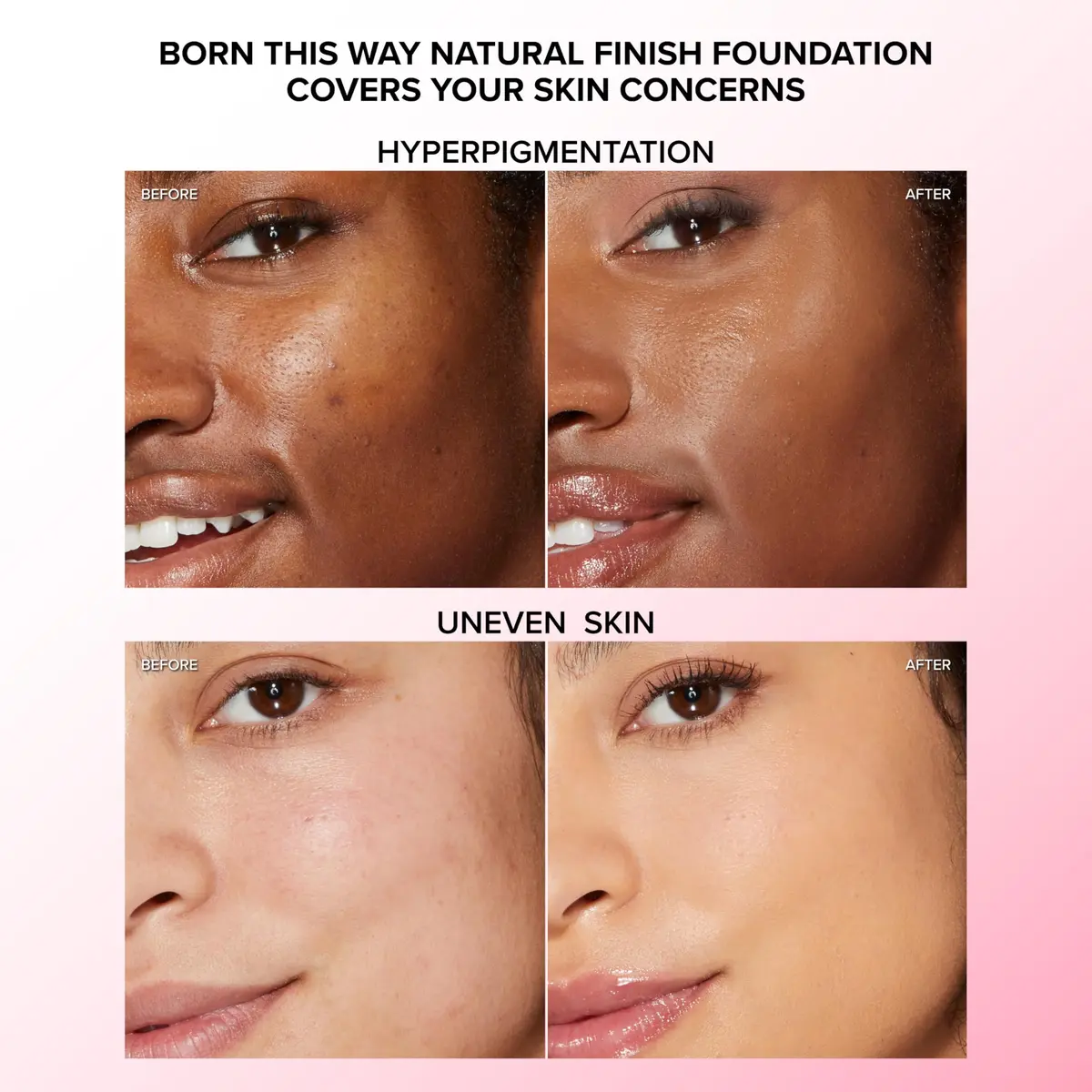 Too Faced Born This Way Natural Finish Longwear Liquid Foundation 1.01 fl. oz. | Hydrating & Oil-Free, Medium-To-Full Coverage - view 3
