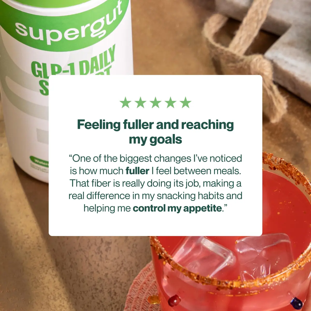 Supergut GLP1 Daily Support Watermelon Lime 18 Servings | Clinically Validated Prebiotic Fiber - view 8