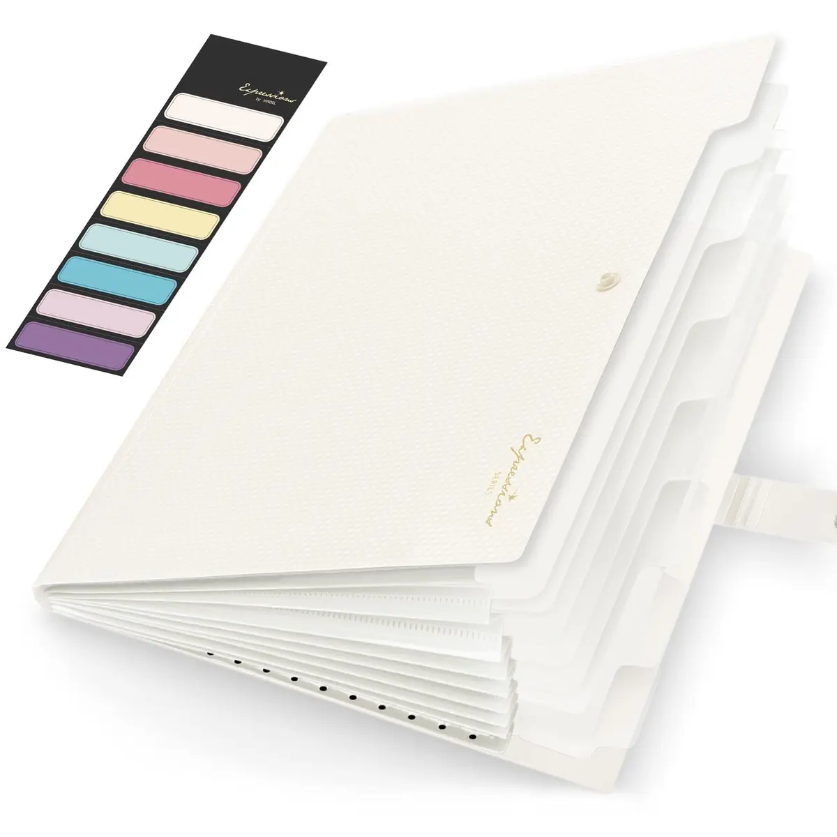 Sooez Accordion File Organizer 8 Pocket, Expanding File Folder with Labels | Durable Plastic for A4/Letter Size Documents - main product image