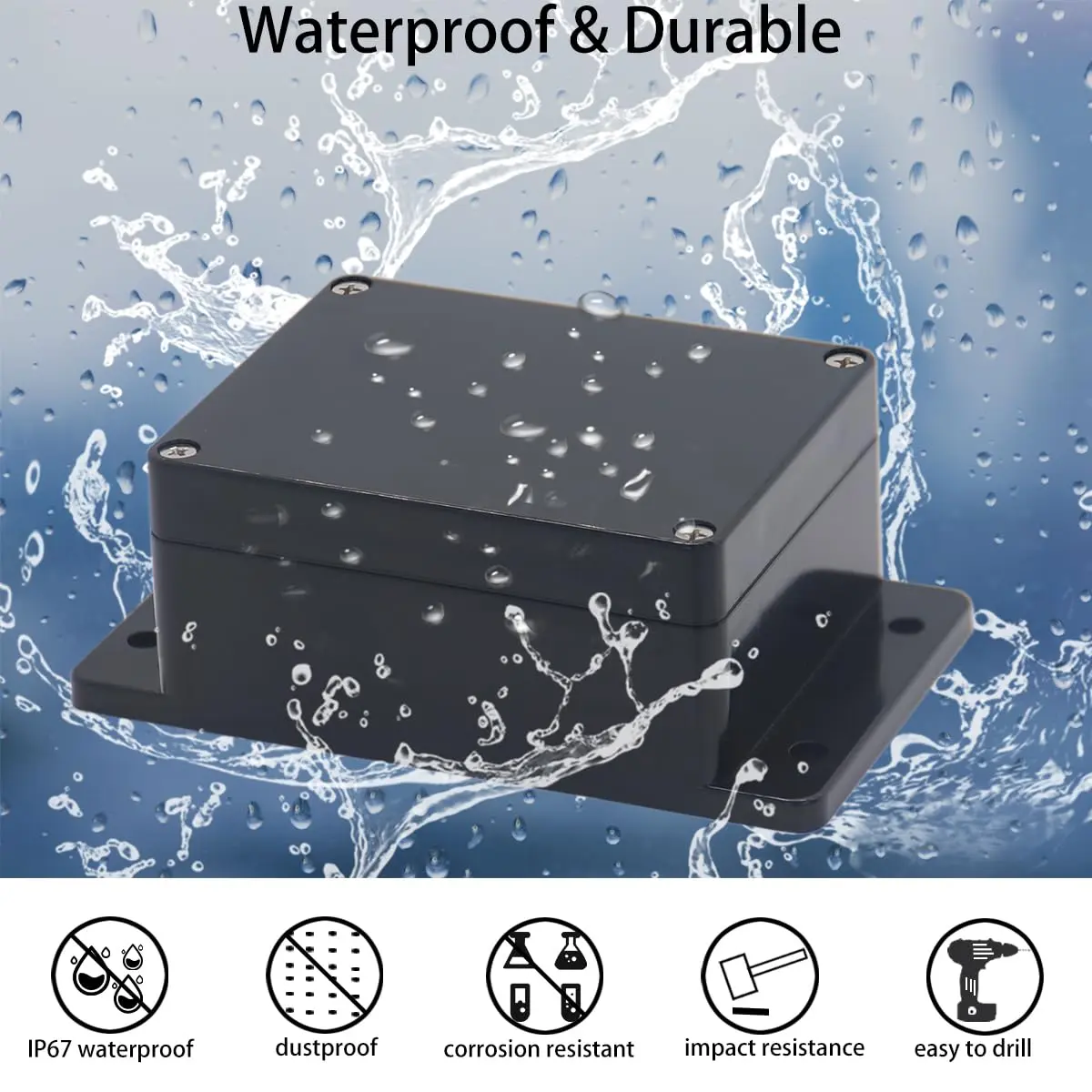 Otdorpatio ABS Plastic Electrical Junction Box 230x150x87 mm | IP65 Waterproof DIY Power Enclosure - view 6