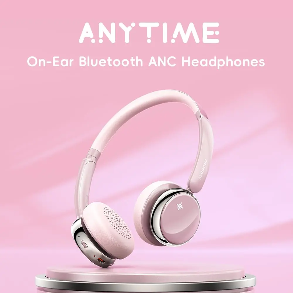 FiiO Anytime Active Noise Cancelling Bluetooth 5.4 Headphones, 58H Playtime, Titanium Gold - view 2