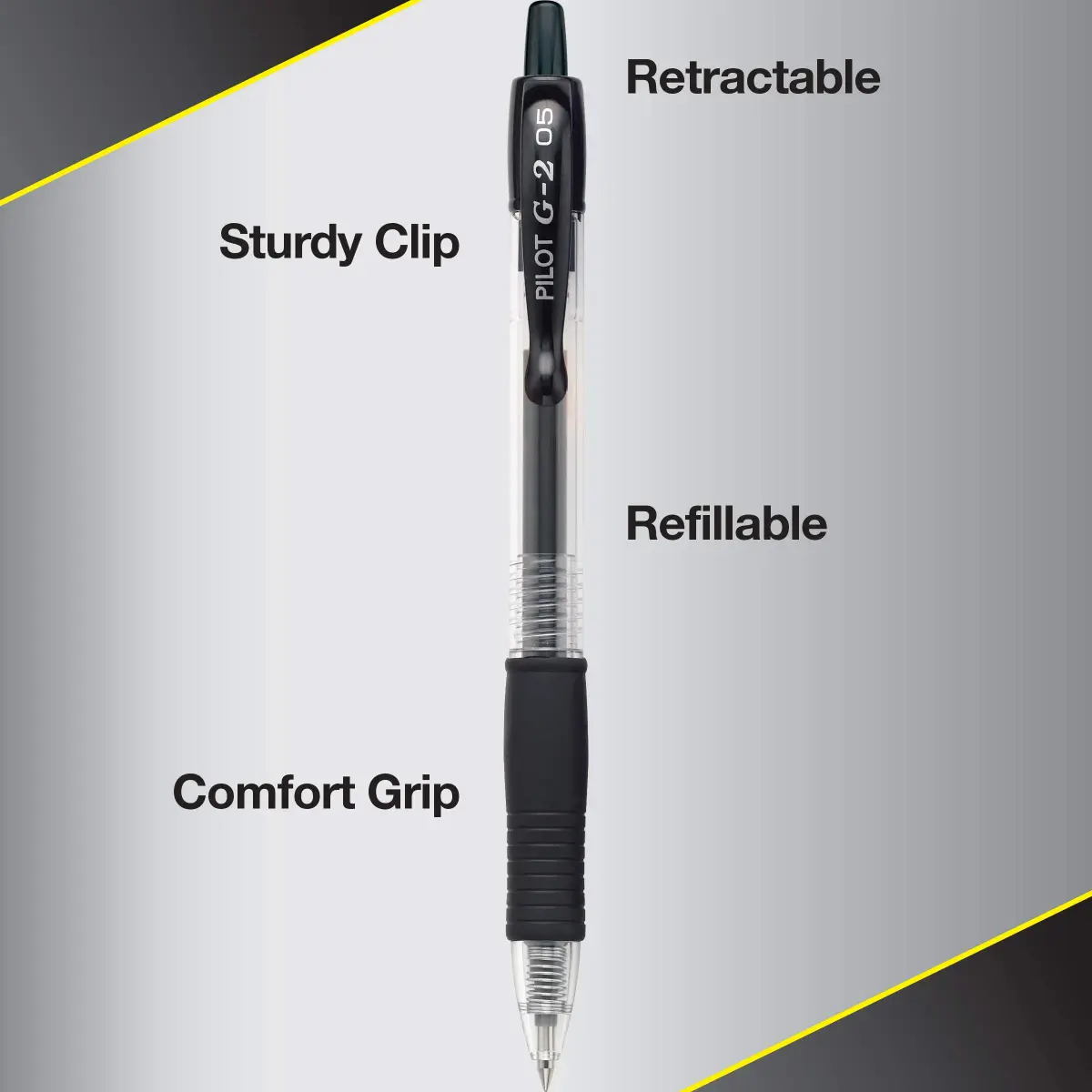 PILOT G2 Premium Retractable Gel Pens, Extra Fine 0.5mm, Assorted 10-Count (Pack of 2) | Smooth Ink Flow for Students & Office - view 2