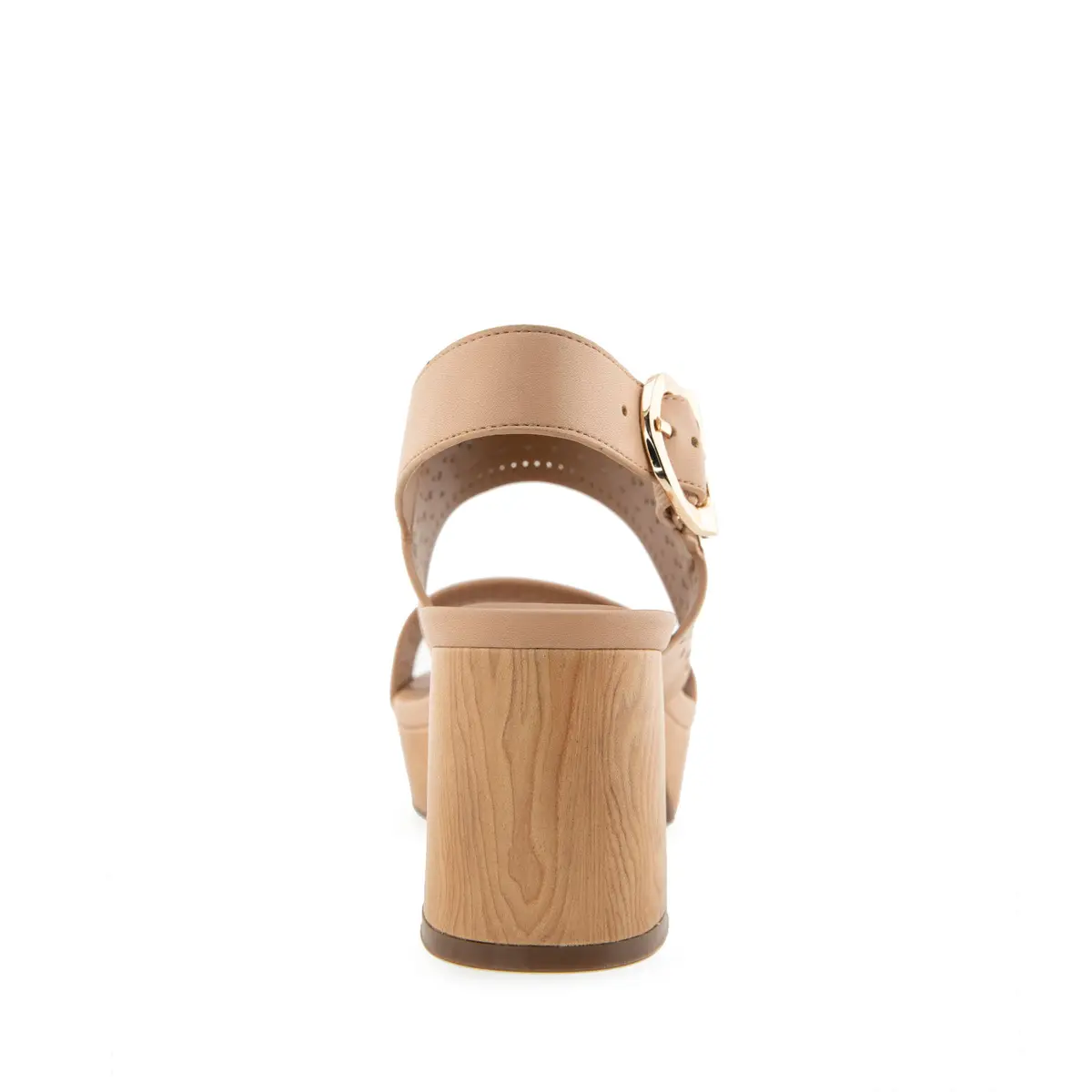 Aerosoles Women's Camera Platform Heeled Sandal, Beige Bisque Perf Faux Leather, 7W | Chic, Versatile, US Imported - view 5