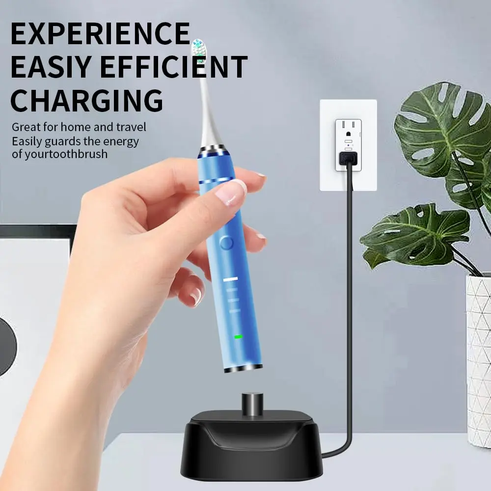 KOPBTBOY Black Charging Adapter for AquaSonic Electric Toothbrush | Waterproof Replacement Base - view 3