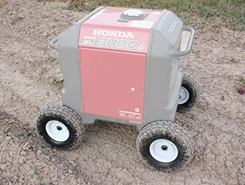 Autoworks XTRM All Terrain Wheel Kit - fits Honda EU3000is Generator, Solid Never Flat Tires (White Wheels) | Heavy Duty 10-inch Wheels - view 7