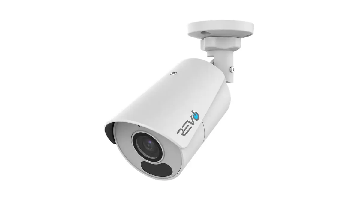 REVO Ultra Blue Series 4K (8 Megapixel) H.265 Indoor/Outdoor IR Bullet Camera with Built-in Mic & 60FT CAT5e Cable | 4K Security Camera for Home & Business - main product image