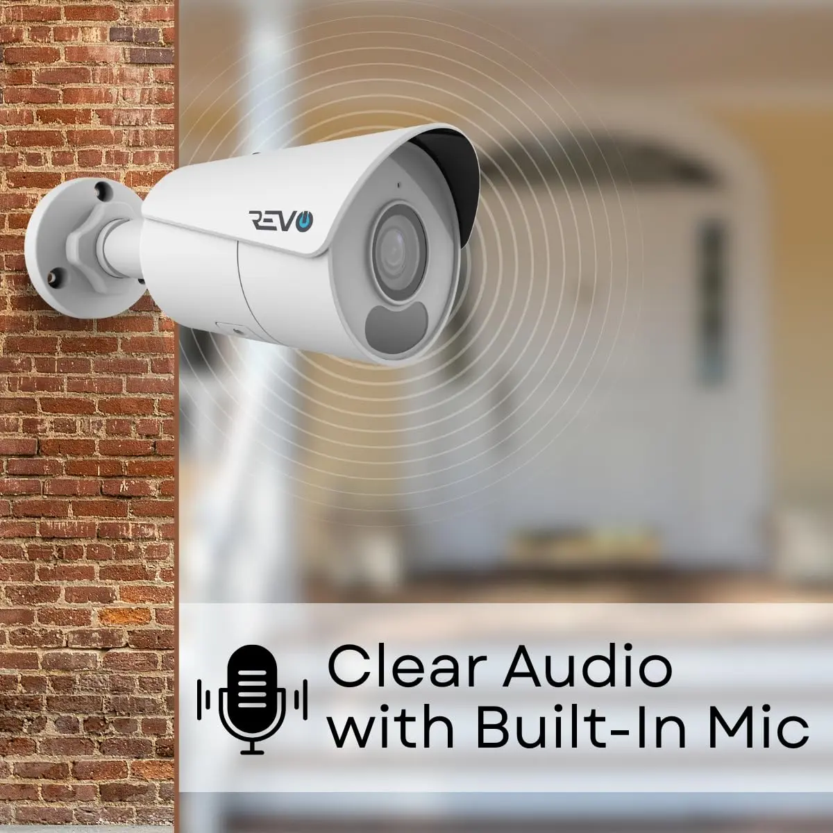 REVO Ultra Blue Series 4K (8 Megapixel) H.265 Indoor/Outdoor IR Bullet Camera with Built-in Mic & 60FT CAT5e Cable | 4K Security Camera for Home & Business - view 7