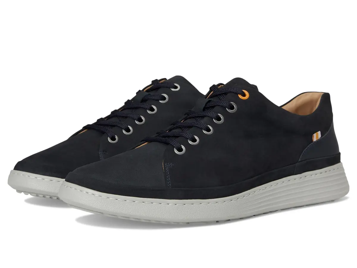 Samuel Hubbard Featherlight Fast Lace-up Shoes 14 Wide | Navy Nubuck, Lightweight & Flexible - main product image