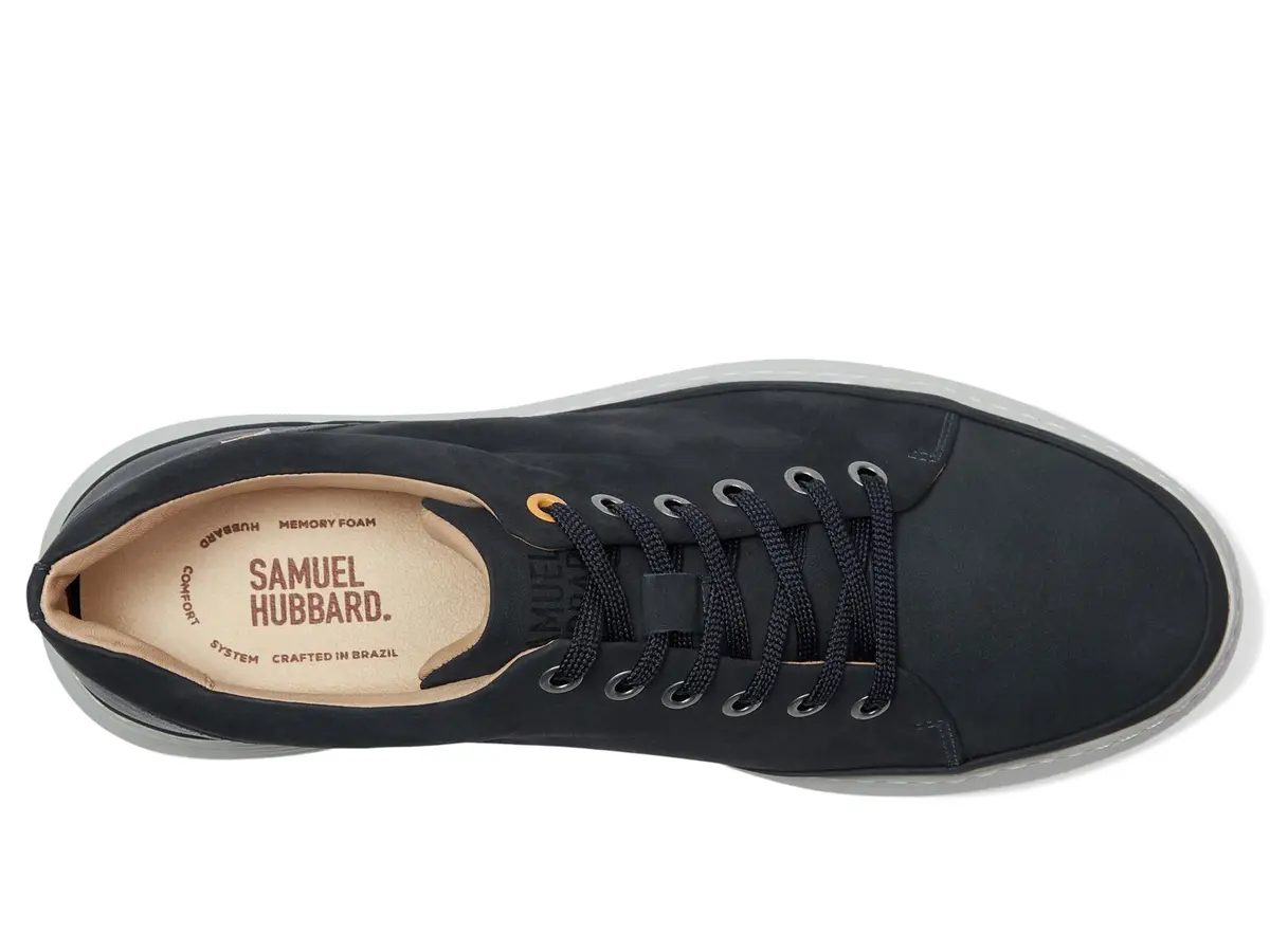 Samuel Hubbard Featherlight Fast Lace-up Shoes 14 Wide | Navy Nubuck, Lightweight & Flexible - view 2