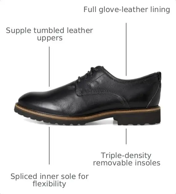 Samuel Hubbard Featherlight Founder Oxford 10.5 Wide | Lightweight Leather Dress Shoe - view 3