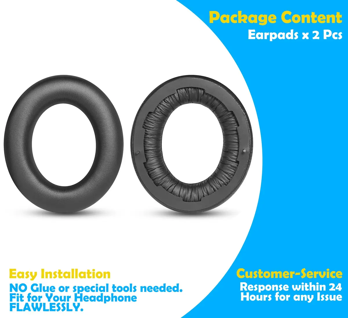 DowiTech Earpads Replacement for Focal Bathys Bluetooth Headphones | Enhanced Comfort & Noise Isolation - view 5