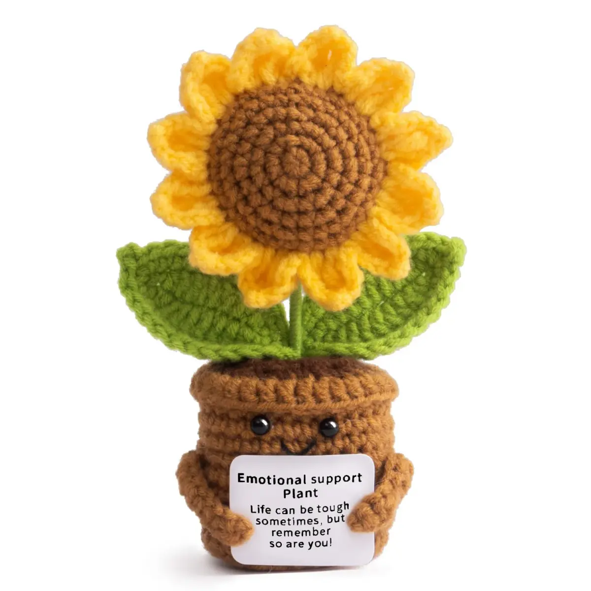MS ZHENQIAO Sunflower Crochet Flower Pattern 6.8 cm (2.7 in) | Inspirational Gift - main product image