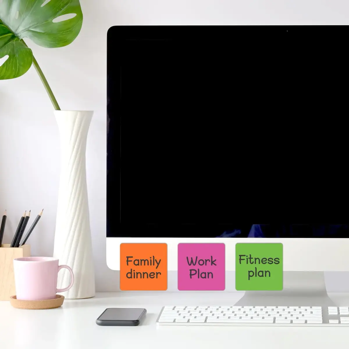 NIUBIKLUS Magnetic Dry Erase Reusable Sticky Notes 7.6cm x 7.6cm (3" x 3") | Pack of 18 for Whiteboards, Fridges, Lockers - view 8