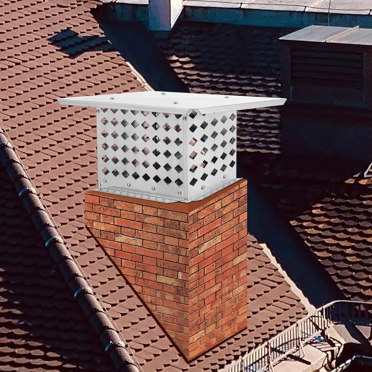 AutoSteelix Chimney Cap 8" x 13" Stainless Steel Waterproof Mesh | Easy DIY Installation - view 6